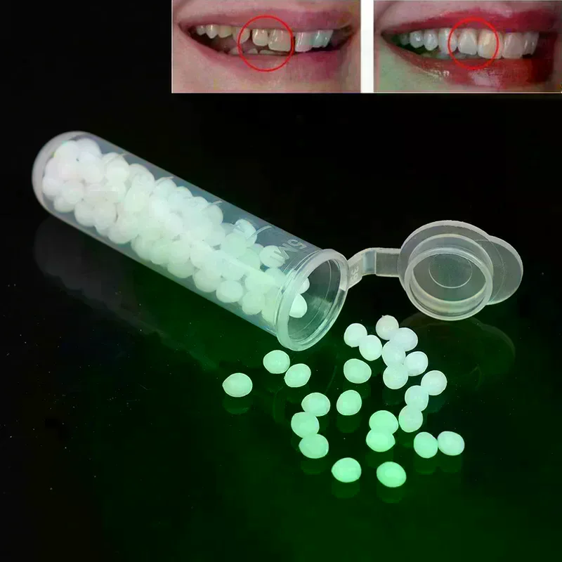 1box Beauty Tool Denture Temporary Tooth Repair Kit Teeth and Gaps False Teeth Solid Glue Tooth Adhesive Teeth Whitening