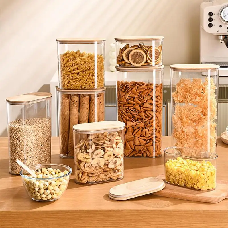 

Rice Sealed Container Food-grade Cereal Storage Box Transparent Grain Preservation Box With Lid Noodle Box For Corn Kernels