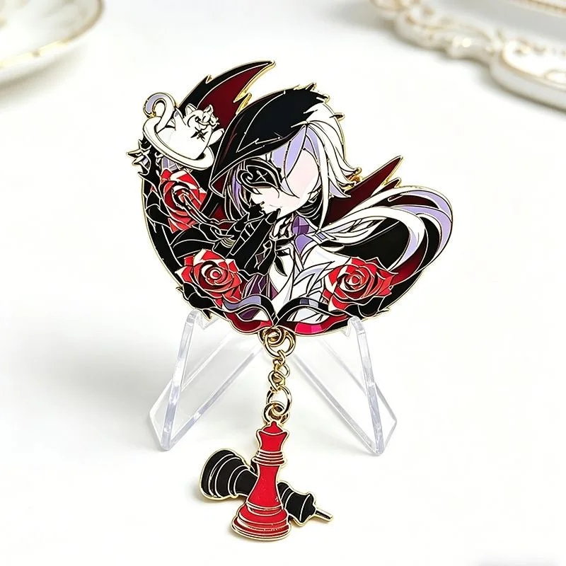 Genshin Impact Odette Spessiva Anime Cosplay Abzeichen Anastasya Feodorovna Sandrone Snezhnaya Pins Halloween-Accessoire Weihnachtsgeschenke – Detail 13