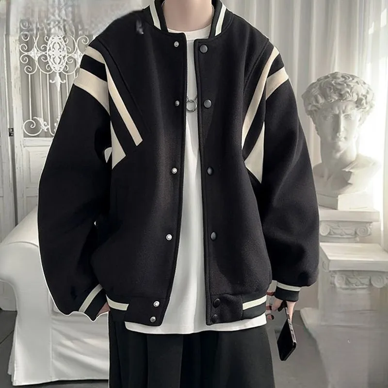 Giacche da baseball Donna di alta qualità Autunnoinverno Gorpcore Ballerino Collageato Scorrevole Velluto Prese d'aria Diagonale Anni 2000 Simbolo Danzante OL