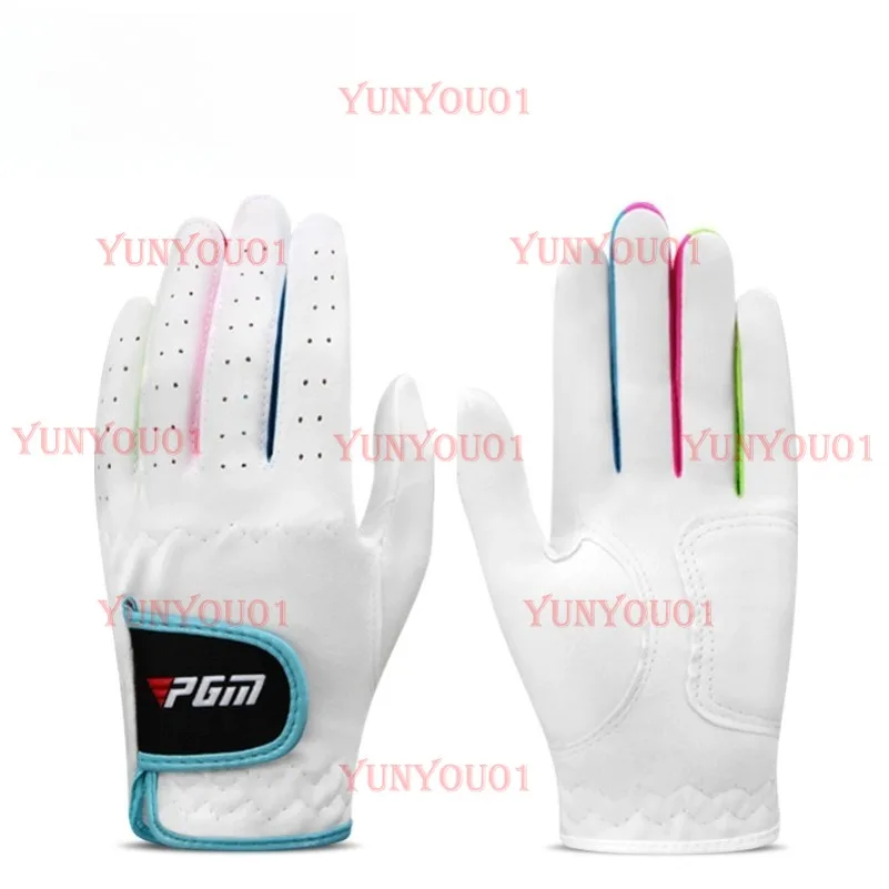 

Детские перчатки из микрофибры для гольфа PGM для девочек, нескользящие, износостойкие, дышащие, молодежные перчатки для мальчиков