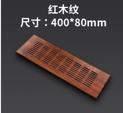 Rectangle 40cm Aluminum Rectangle Wood Texture Air Vent Ventilator Grille Cover Closet Shoe Cabinet Floor Air Conditioner