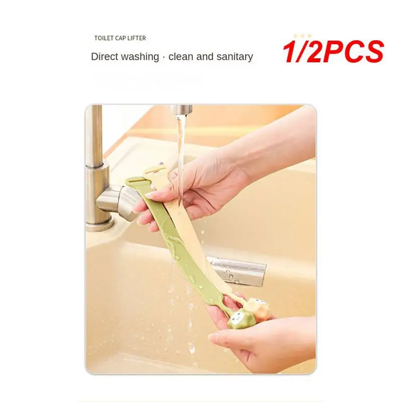 1/2PCS Toilet Lid Lifter Cute And Interesting Easy To Use Lovely Innovative Interesting Bathroom Accessories Toilet Lid Opener