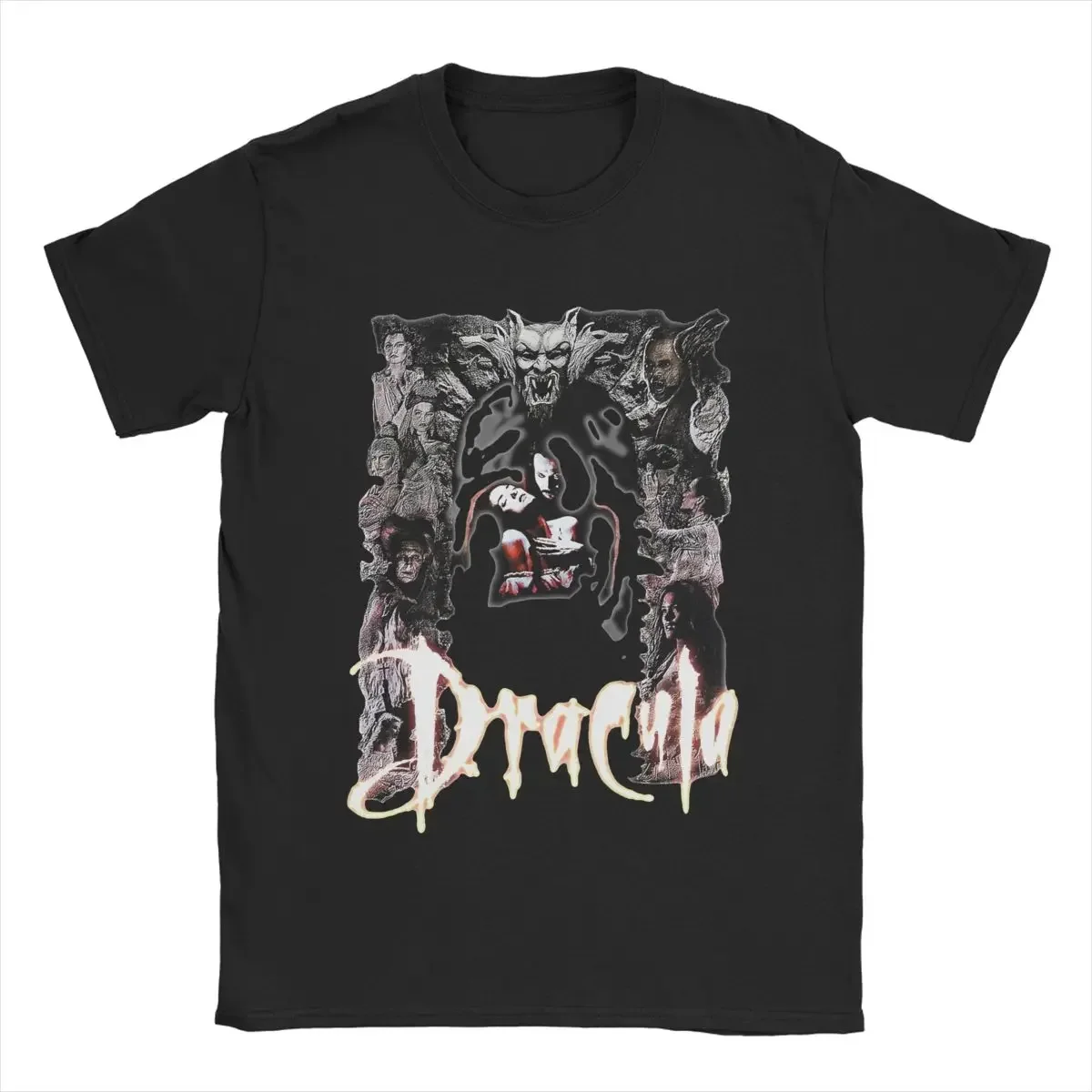 Bram Stoker drakula komik pamuk Tee gömlek kısa kollu T Shirt Crewneck giysi 4XL 5XL 6XL Erkekler T-Shirt anime tshirt