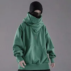 Ninja Style Japanese Hoodie 2024 Spring Turtleneck Hoodies Sweatshirt For Men Harajuku Hiphop Streetwear Long Sleeve Sweatshirts