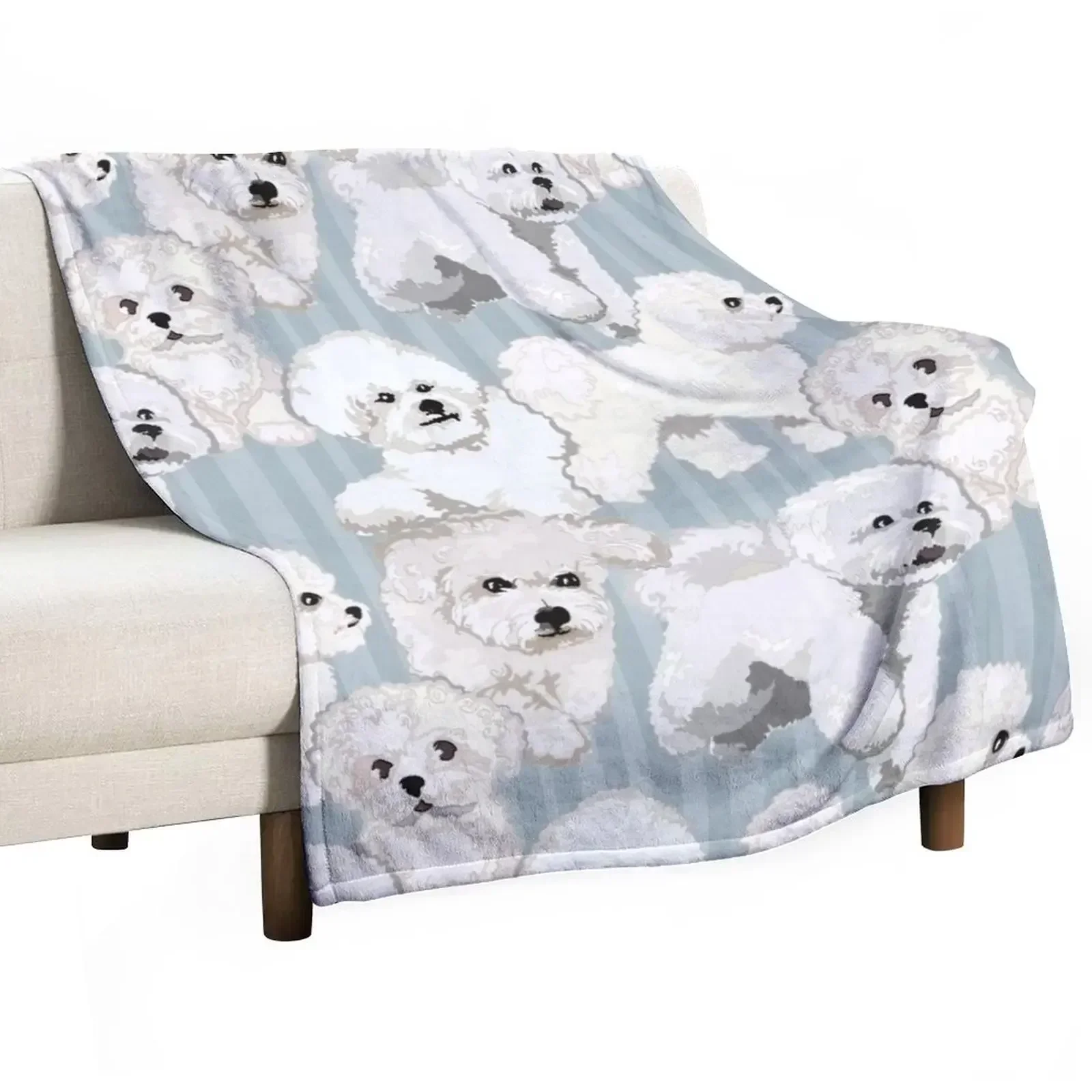 

Bichons Bichons Throw Blanket Flannels Large for winter Extra Large Throw Blankets