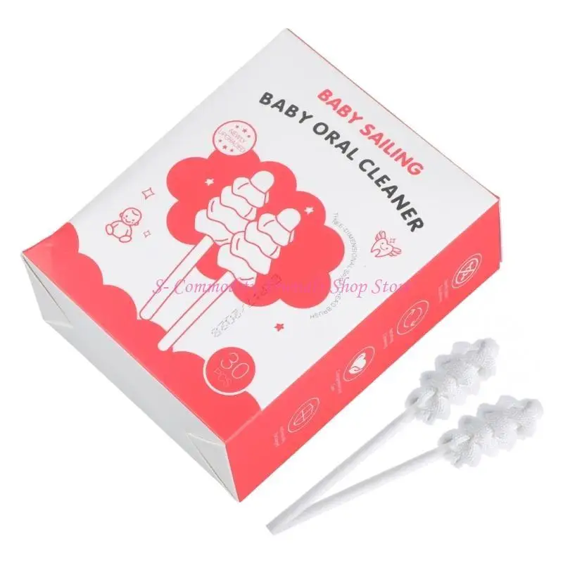 

85AE 30 шт. детские средства для чистки языка одноразовые детские средства для чистки рта мягкая марлевая зубная щетка