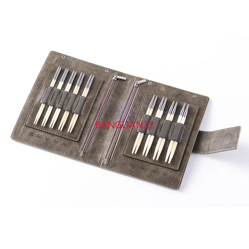 

Knitting tools, hand-polished beef bone ring needle, removable ring needle set,