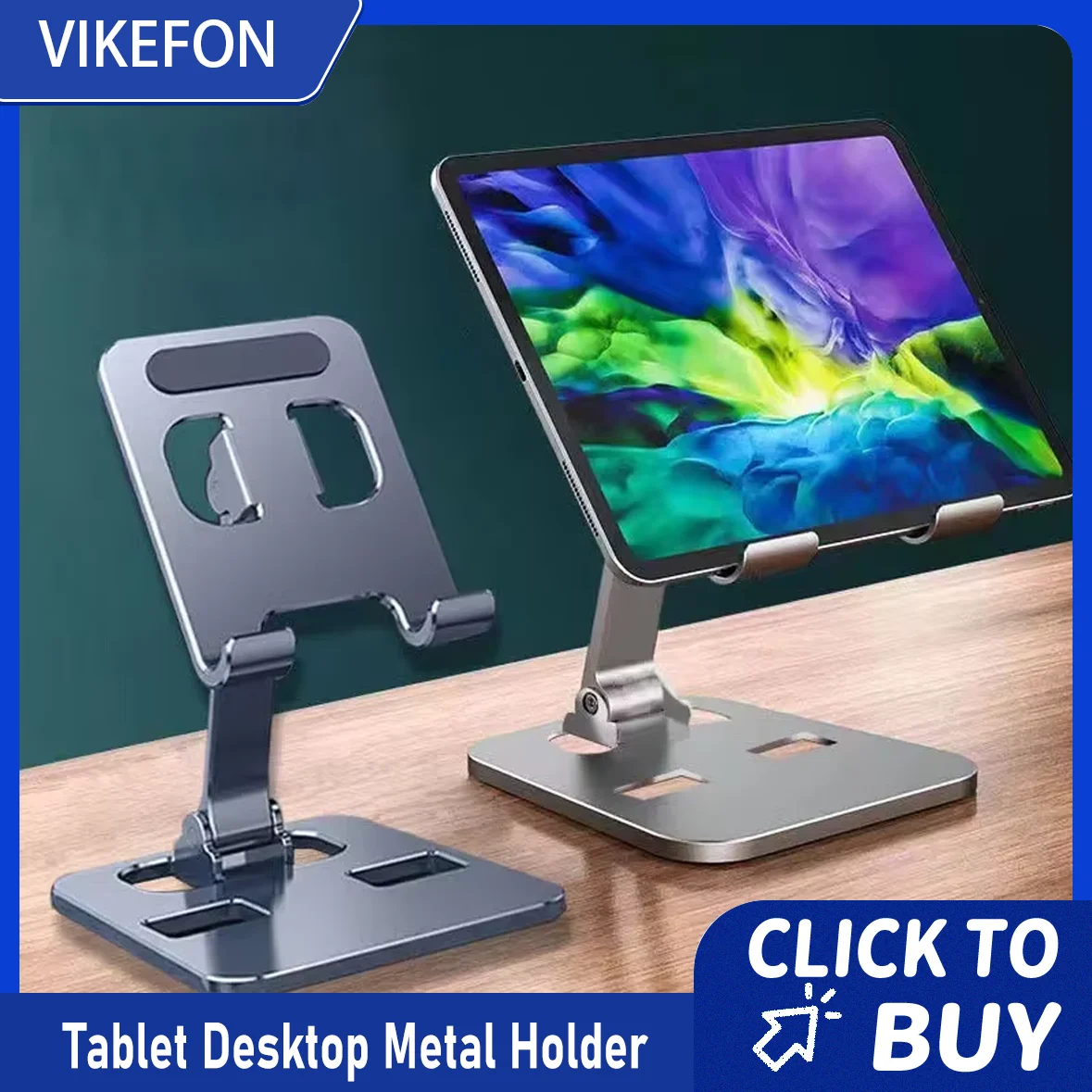 

Universal Aluminum Alloy Foldable Desk Phone Holder Mount Stand For iPhone 16 15 Mobile Phone Holder Tablet Desktop Metal Holder