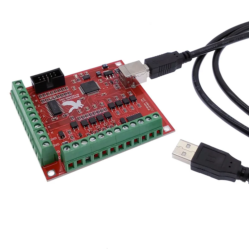 Breakout Board CNC USB MACH3 100Khz 4 Axis Interface Driver Motion Controller Driver Board