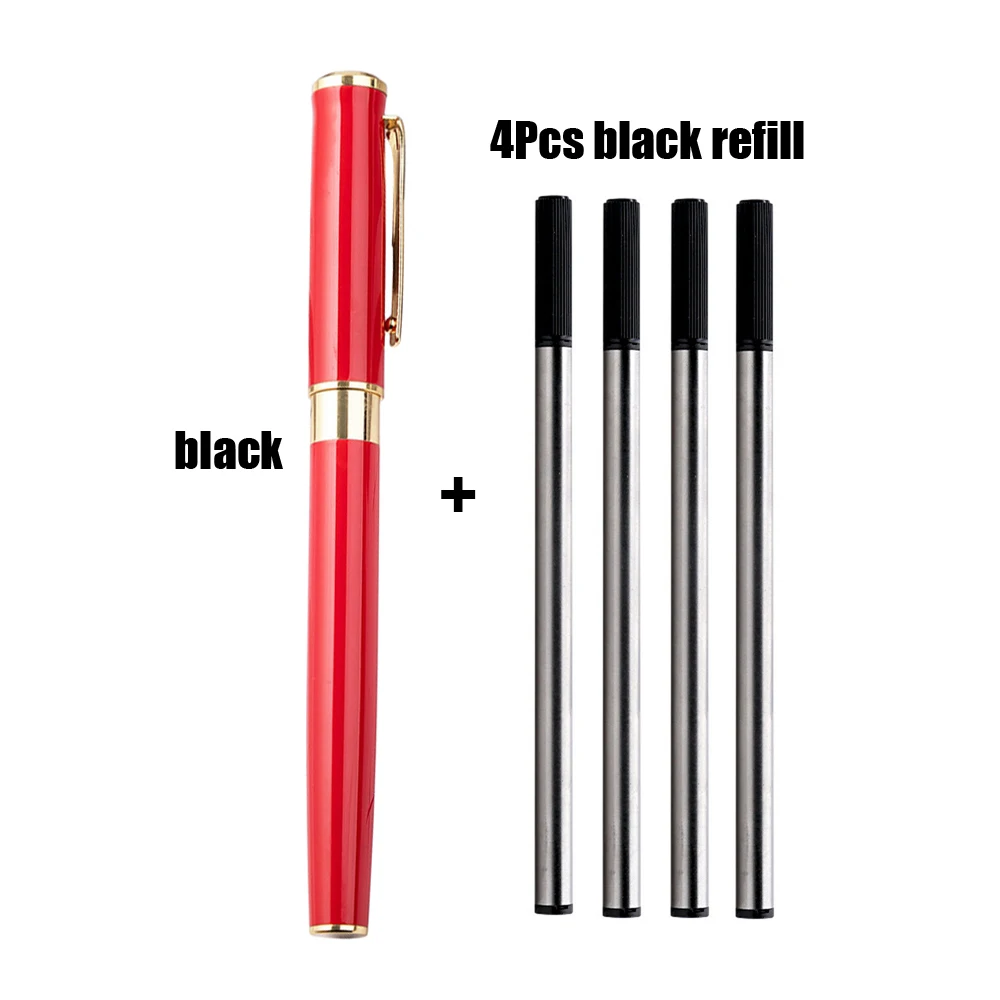 

Роскошная качественная шариковая ручка с сине-черным стержнем, школьная офисная ручка-роллер, новые канцелярские принадлежности, подарочные ручки