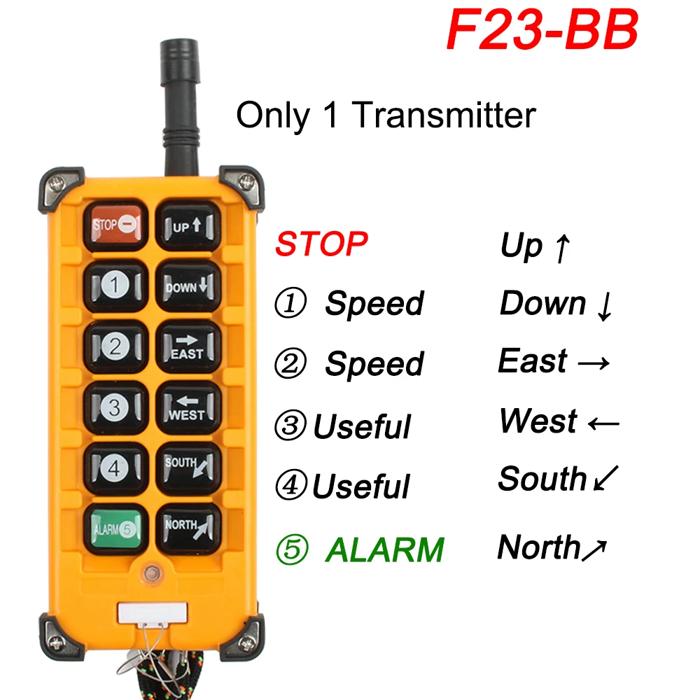 only 1 transmitter: accessories fitting parts spare F21-2S/4S/E1/E1B/E2B-8 F23-A++S F23-BB Wireless industrial remote controller