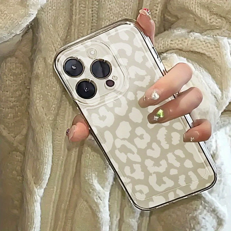 

Fashion Leopard Print Phone Case For Samsung Galaxy S25 S24 S22 S23 Ultra Plus Soft Transparent Cover S22+ S23+ S24+ S25+ Shell