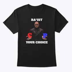 Racist Rapist PC Matrix Morpheus Your Choice Black Shirt S-5XL