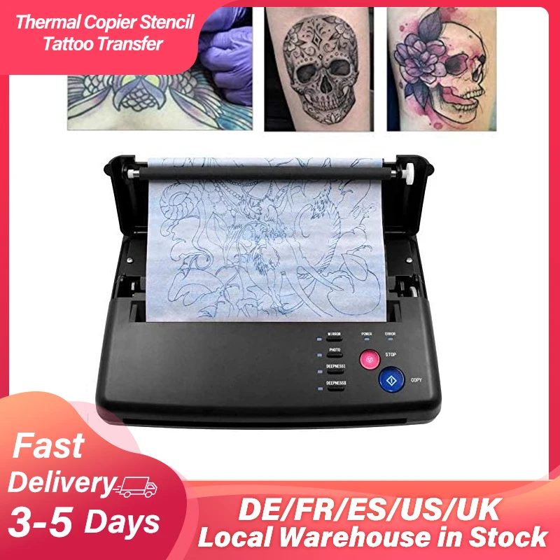 Professional Tattoo Transfer Machine Thermal Copier Stencil Transfer Printing For Normal Tattoo Paper Fast Transfer Support A4