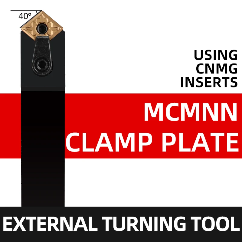 

MCMNN1616 MCMNN2020 MCMNN2525 H12 80 100 Внешний токарный инструмент MCLNR MCLNL Токарный держатель токарного станка Режущий инструмент с ЧПУ Режущий брусок