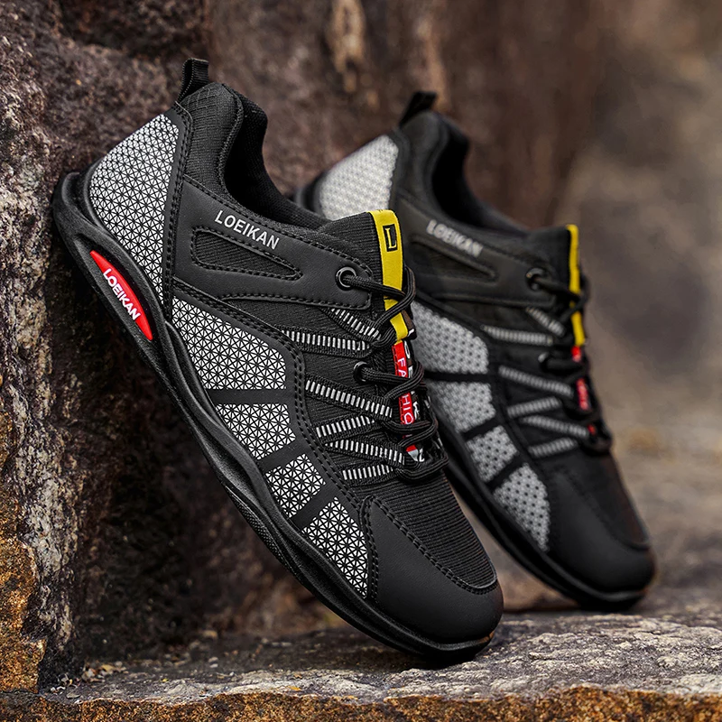LOEIKAN Zapatos casuales ligeros para hombre | Zapatillas Deportivas Transpirables para Correr, Caminar y Desplazamientos Diarios