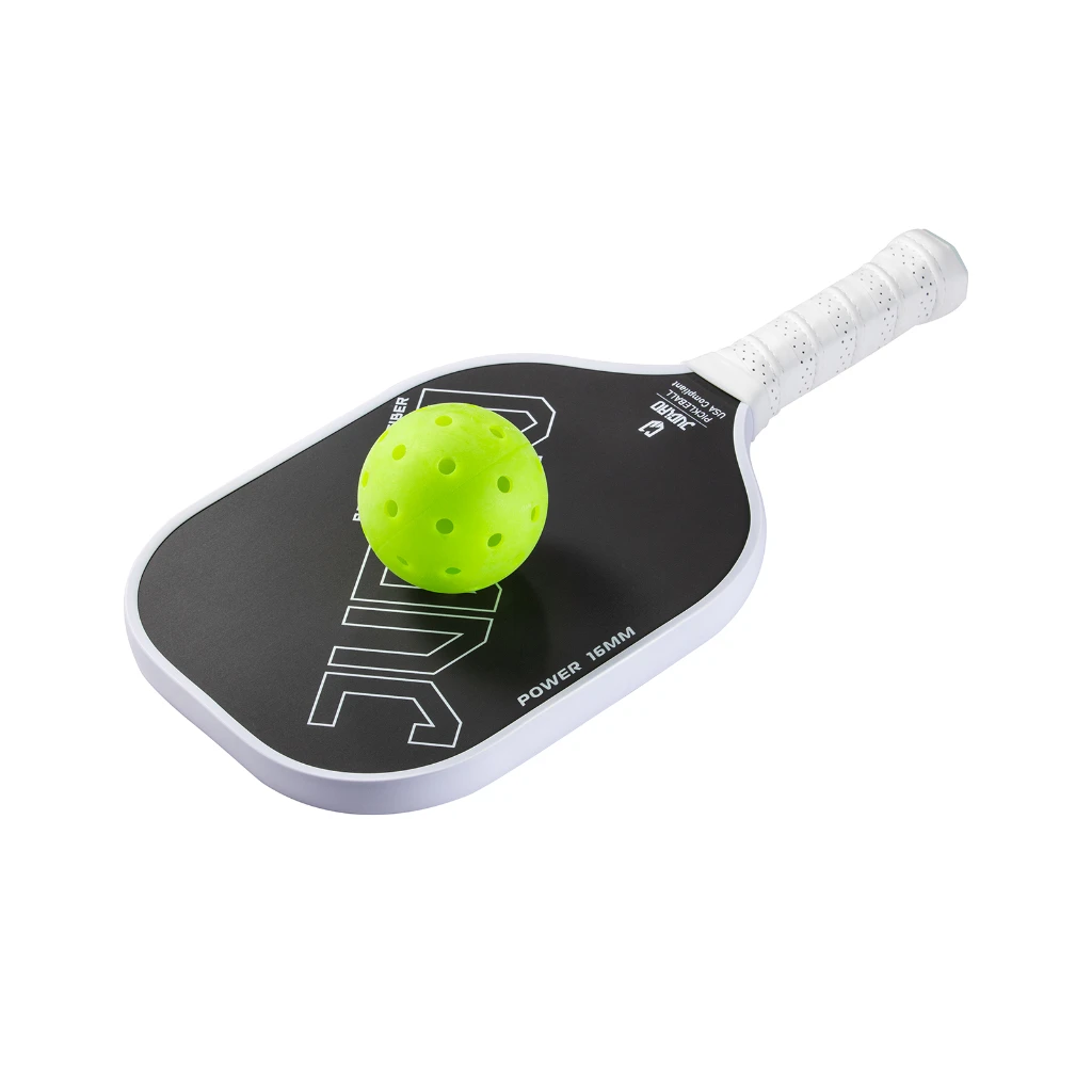 Pá De Pickleball De Fibra De Carbono Raw Thermoformed T700, Spin Superfície Texturizada, Borda De Espuma, Aperto Ergonômico