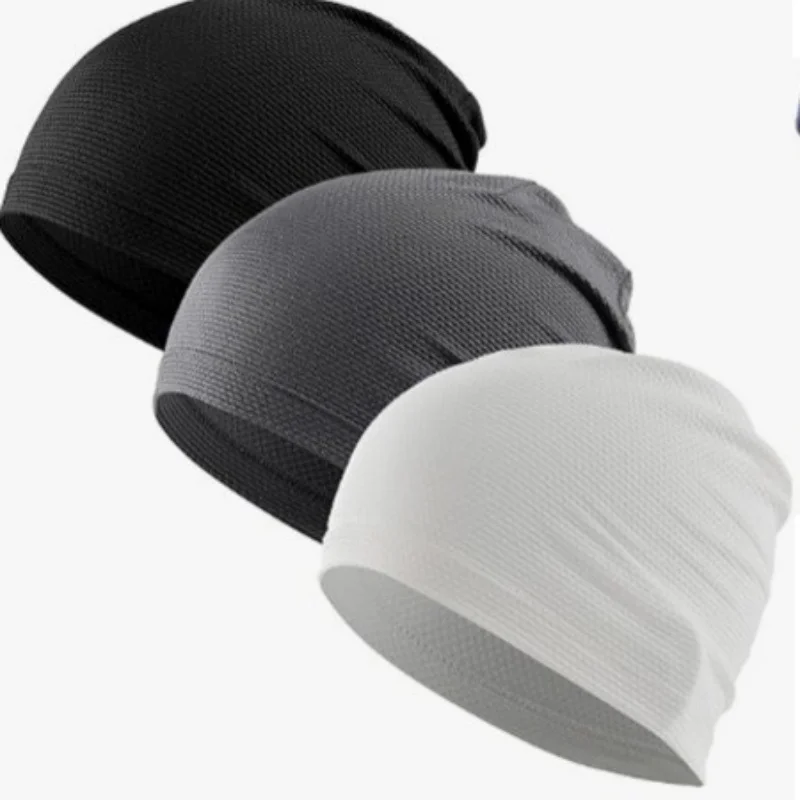Schnell Trocknende Atmungsaktive Stretch-Beanie-Mütze Unisex Sport-Laufmütze Fahrrad-Unterhelm-Kappe Schweißabsorbierende Mütze – Detail 17