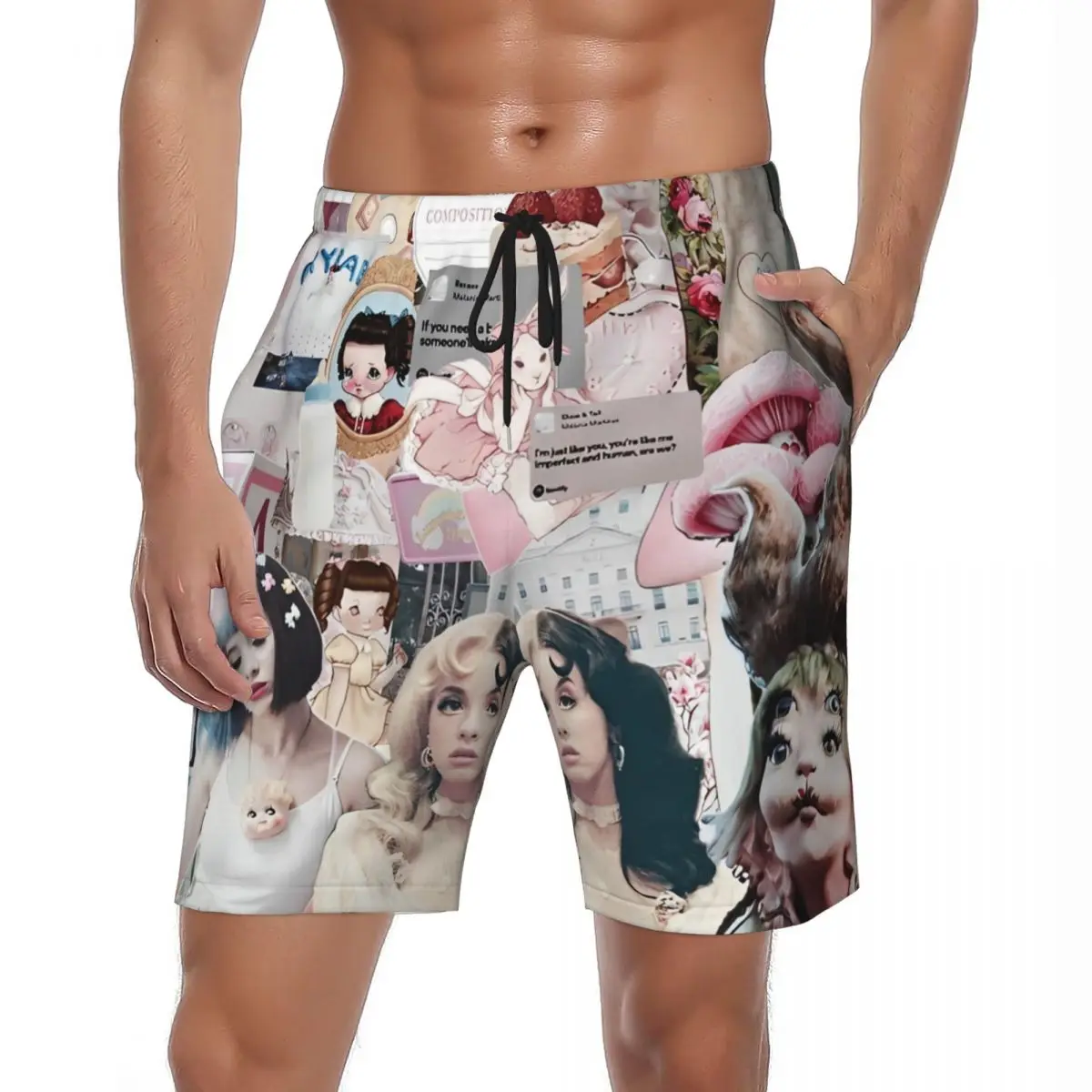 

Melanies Singer Cry Детские спортивные шорты Летние мужские повседневные пляжные шорты с музыкальным альбомом Martinez Мужская спортивная одежда Быстросохнущие пляжные плавки