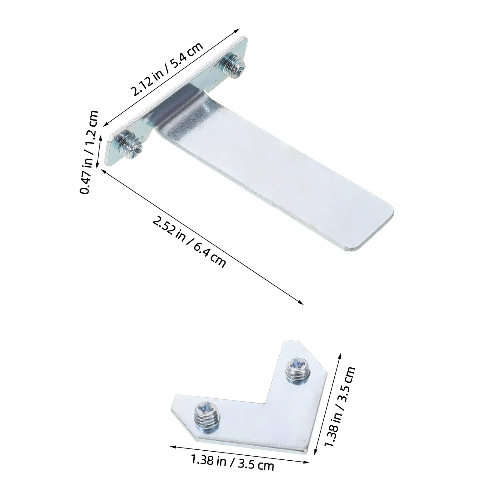 1Set Metal Picture Frame Easel Back Stand Reinforced Corner Bracket Desktop Tabletop Frame Support for Portrait Paintings Home