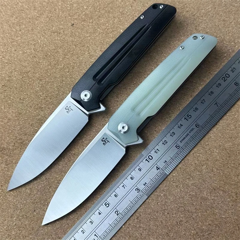 Portable ST152 Folding Pocket Knife K110 Blade Micarta G10 Handle Outdoor Camping Hunt Hiking Survival Utility Tool EDC Knife view 2