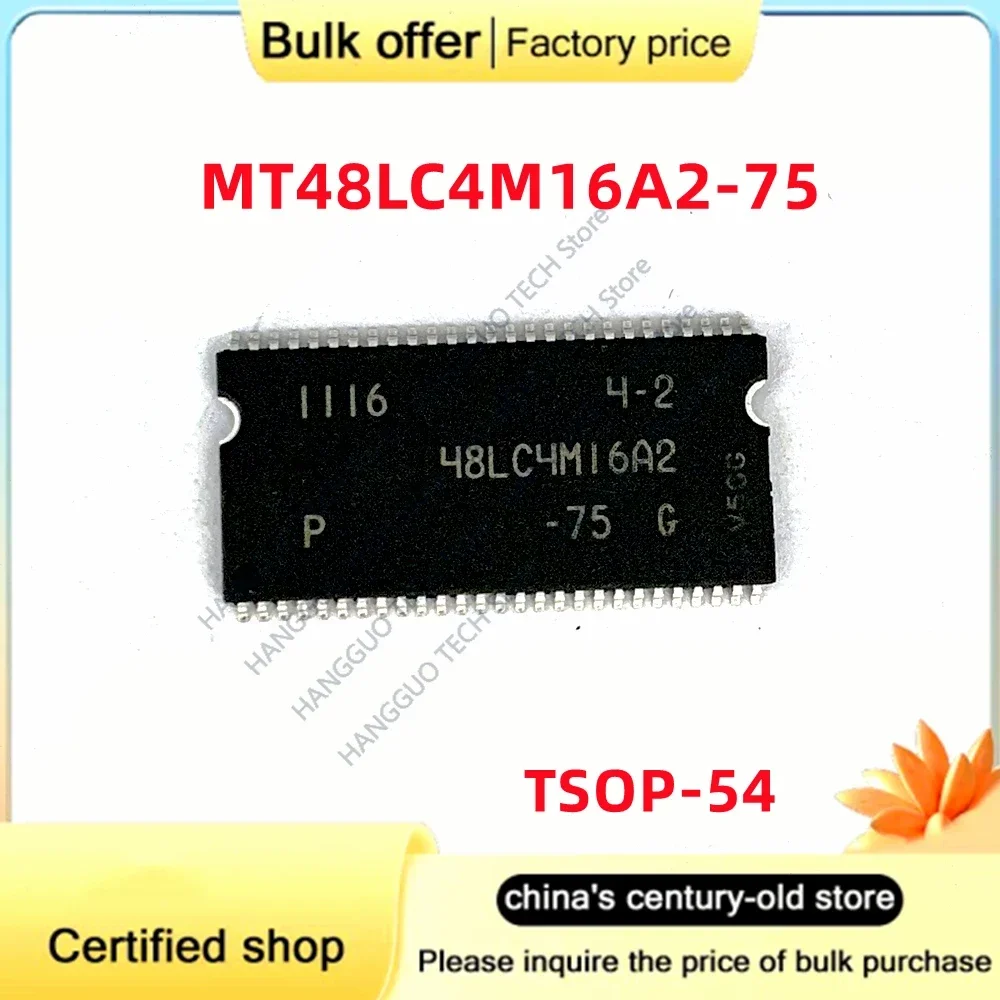 

5PCS/Lot Original MT48LC4M16A2P-75 MT48LC4M16A2P 48LC4M16A2 TSOP-54 flash memory IC chip