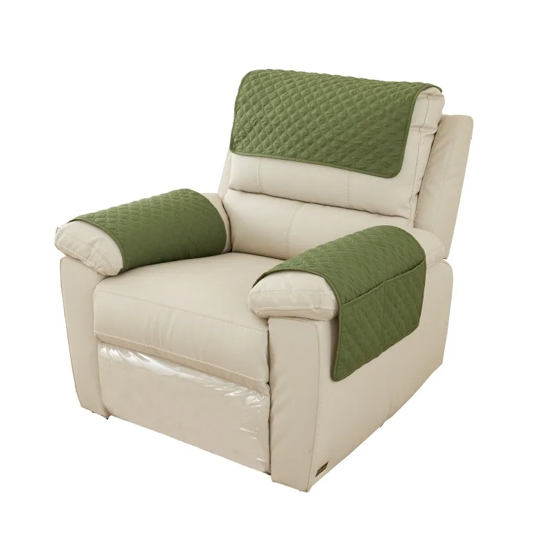 

Sofa headrest cushion, armrest cushion, three piece set with storage pockets, lounge chair, sofa armrest towel