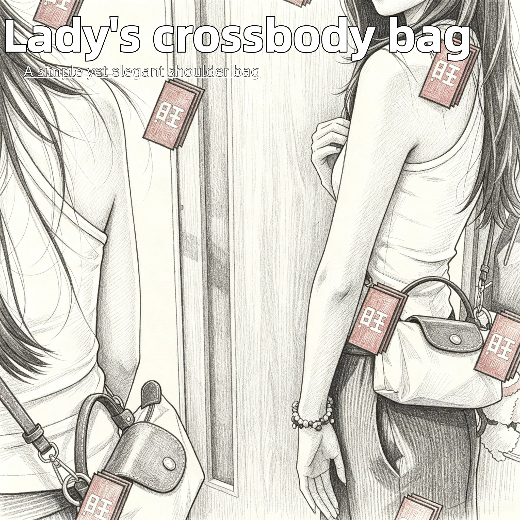27 The elegant handbag for ladies (adjustable shoulder strap) fits work, travel, shopping and daily leisure situations perfectly