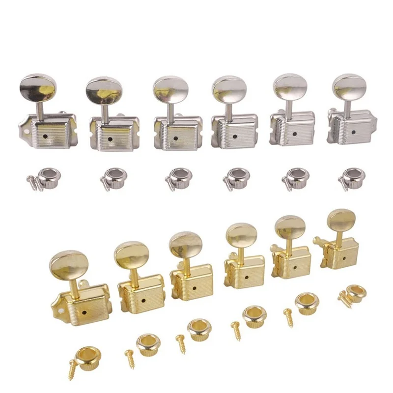 6pcs 6R Vintage Style Electric Guitar String Tuning Pegs Tuner Machine Heads for Stratocaster Strat for Telecaster 7 B