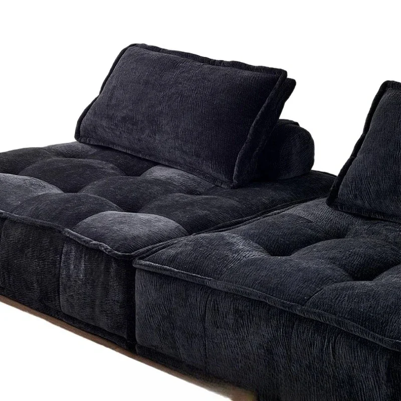 أريكة بيدمونت، مجموعة وحدة غرفة المعيشة، قماش لورانس إيطالي، كتلة توفو الشنيل #1