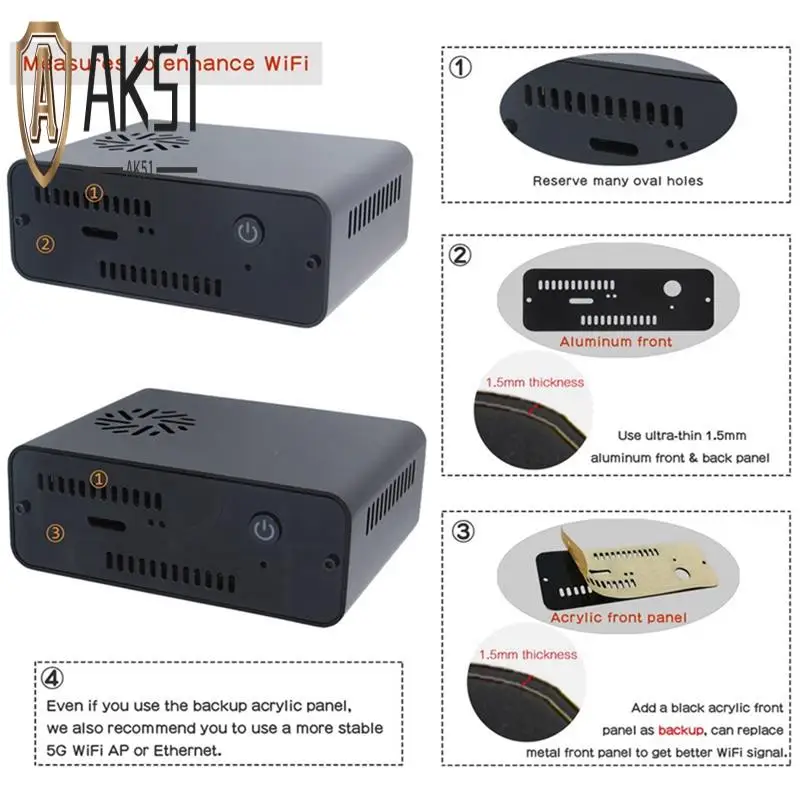 

Комплект AK51-Naspi + металлический корпус + плата расширения X823 + плата X-C1 + вентилятор ШИМ для Raspberry Pie SATA HDD/SSD сервер хранения NAS