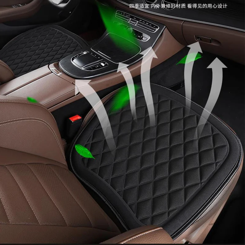 1pc Car Seat Cushion Driver Seat Cushion with Comfort Memory Foam Non-Slip Rubber Vehicles Office Chair Home Car Pad Seat Cover image 2