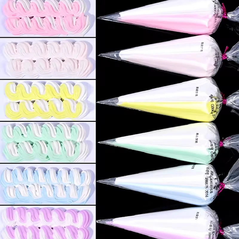 

Two color cream glue Diy cell phone case material 100g simulation simulation Decoden cream clay glue (with nozzle)