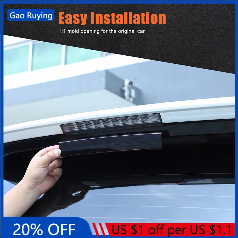 

Gao Ruying For Toyota Land Cruiser Prado 150 2010-2023 ABS Blackened Car High Mount Brake Light Cover Trim Car Accessories