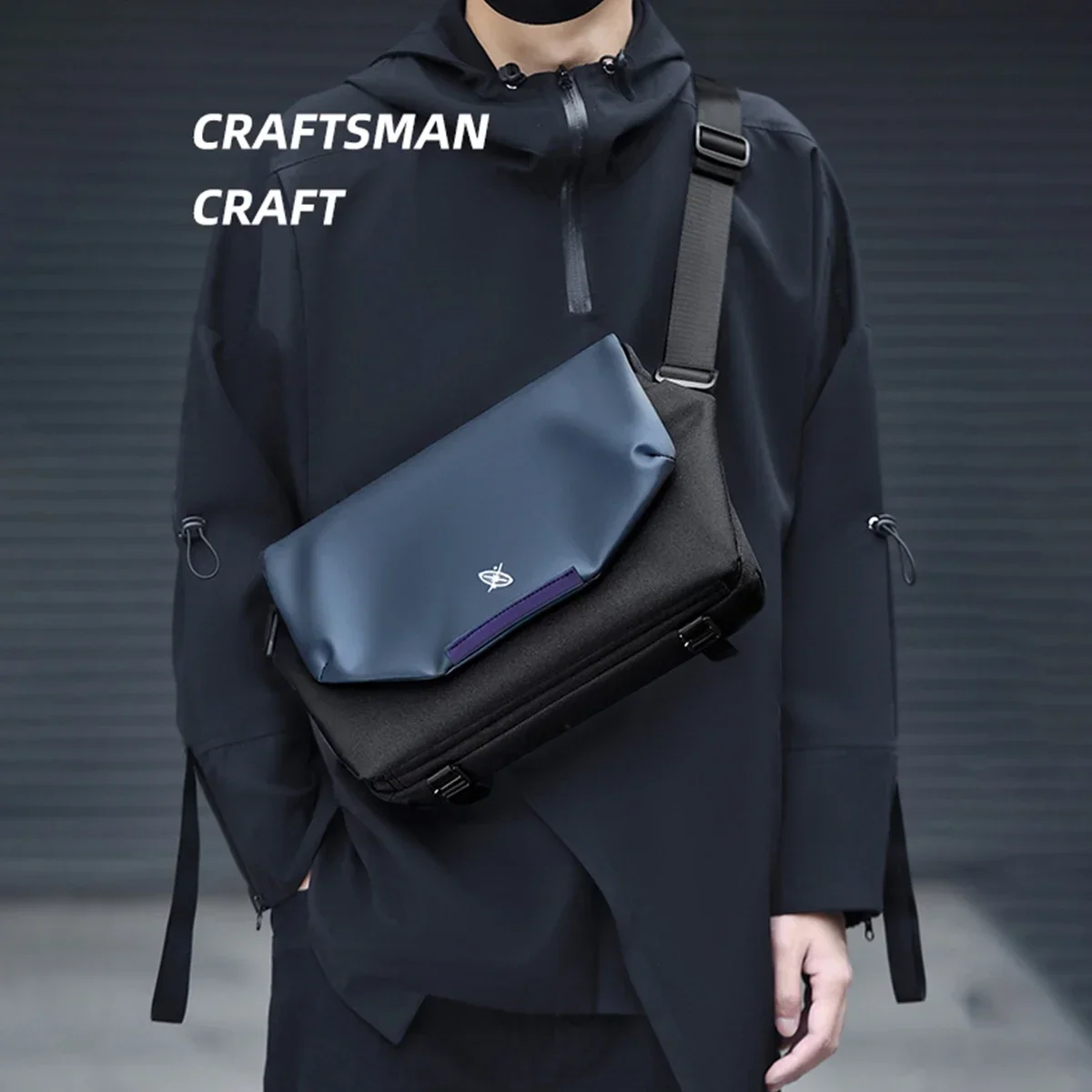 Bolso de mensajero VC de estilo funcional para hombre, bolso de hombro de diseñador de alta calidad para hombre, bolsos cruzados de viaje