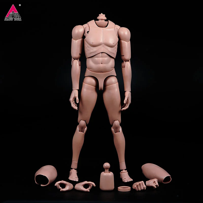 1/6 MX02-A B Male Super Flexible Joint Body 2.0 Nude Narrow Shoulders with Neck 12'' Soldier Action Figure Body Doll Toy