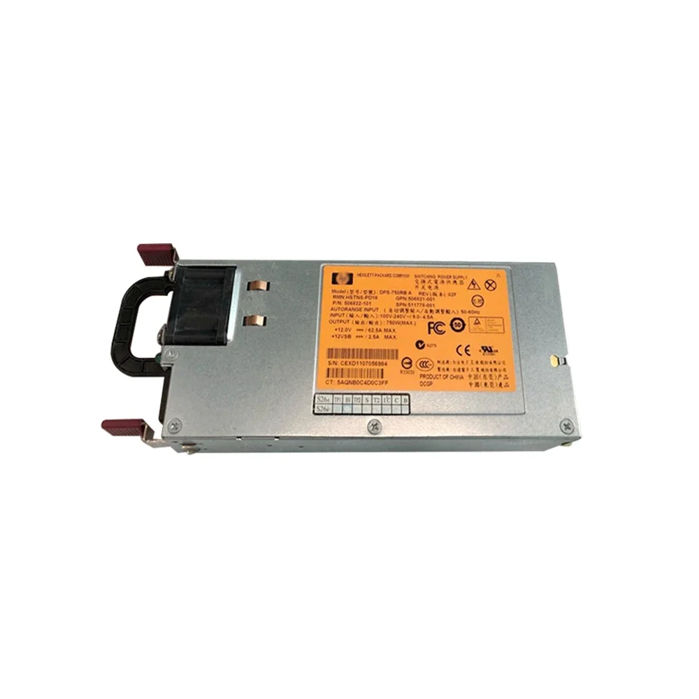 750W switching power supply module 12V 60A HSTNS-PL18 DPS-750RB A 506821-001 511778-001 For  DL380 GEN6/7 server Original