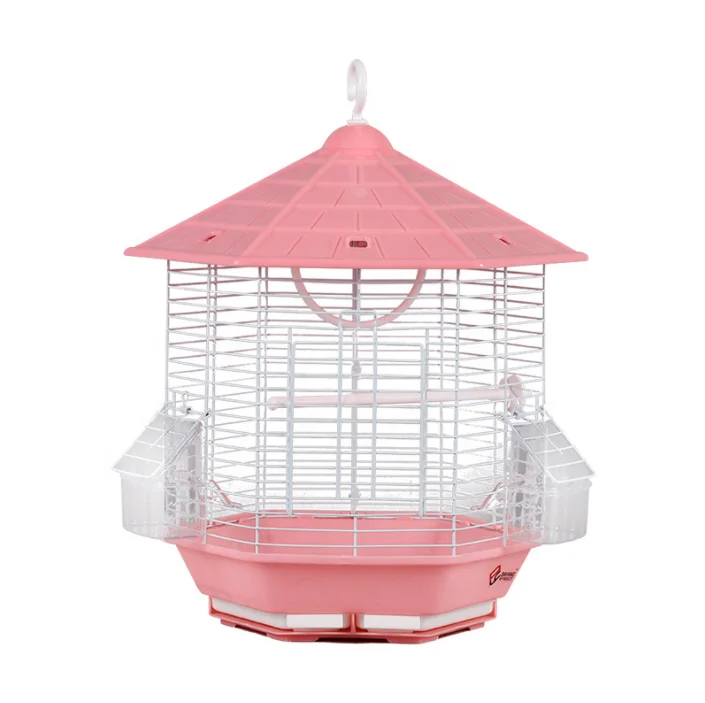 

Unique Style Iron Metal Canary Bird Cage Indoor Outdoor Simple Portable Cages of Birds
