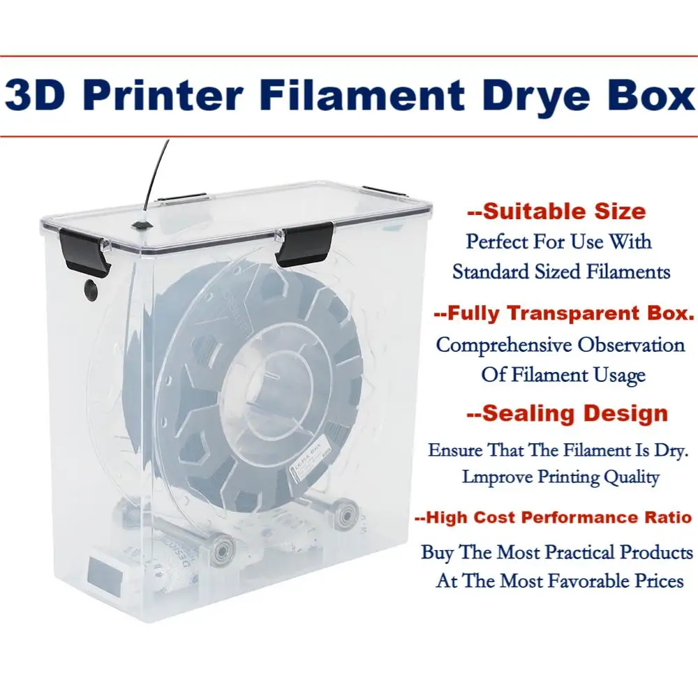 

3D Printer Parts Filament Dryer Box Airtight And Moisture-Resistant Real-Time Monitoring For 3D Printer Filaments PLA ABS, etc