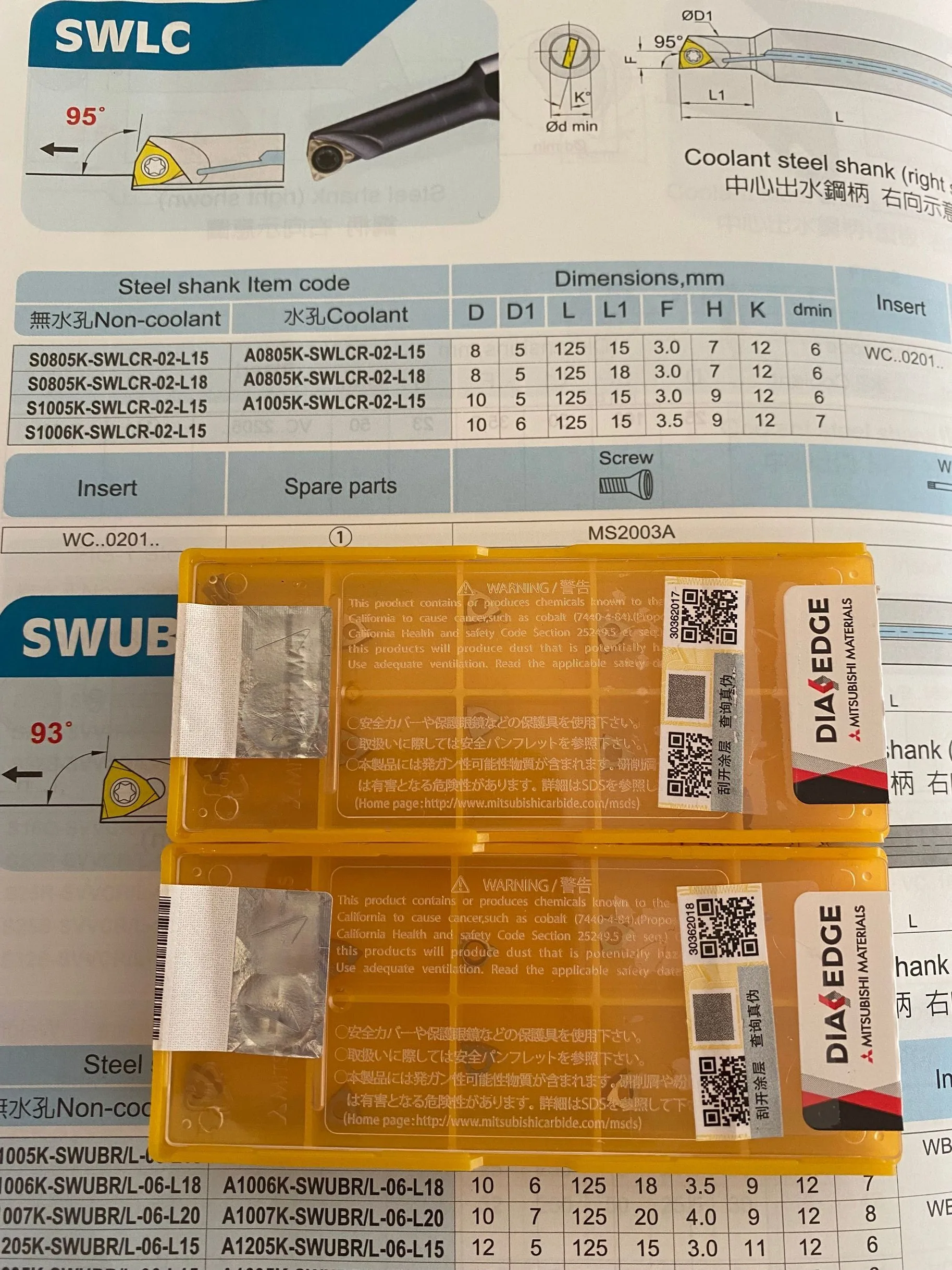 SWLCR02 FSWL108RS FSWL110R FSWL116R Boring Bars  Internal Turning Tool  WCMT020102 WCMT020104 Carbide Inserts 10pcs