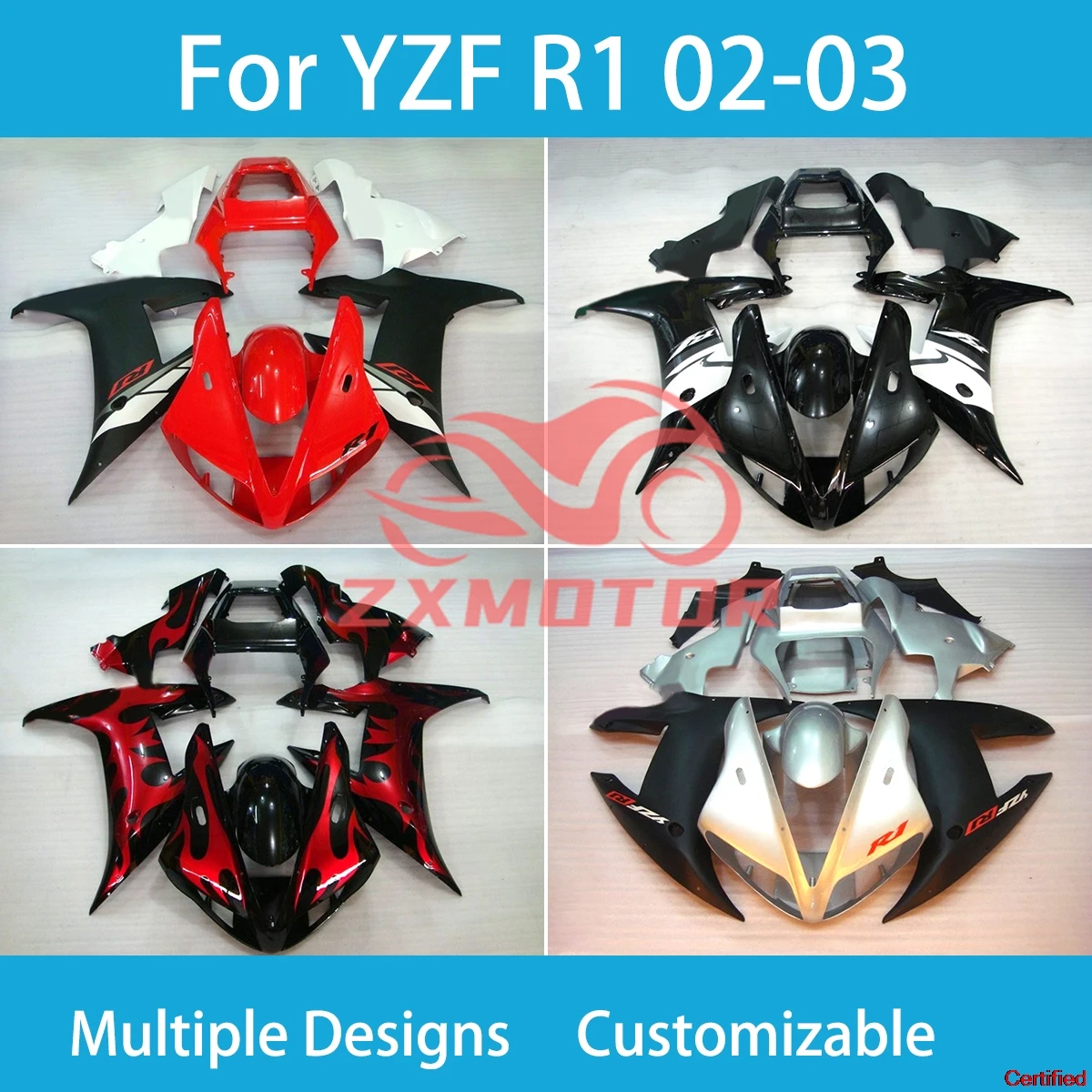 

Prime Fairings for Yamaha YZF R1 2002 2003 Motercycle Full set Body Plastics Set Bodywork Covers Fairing Kit R1 02 03