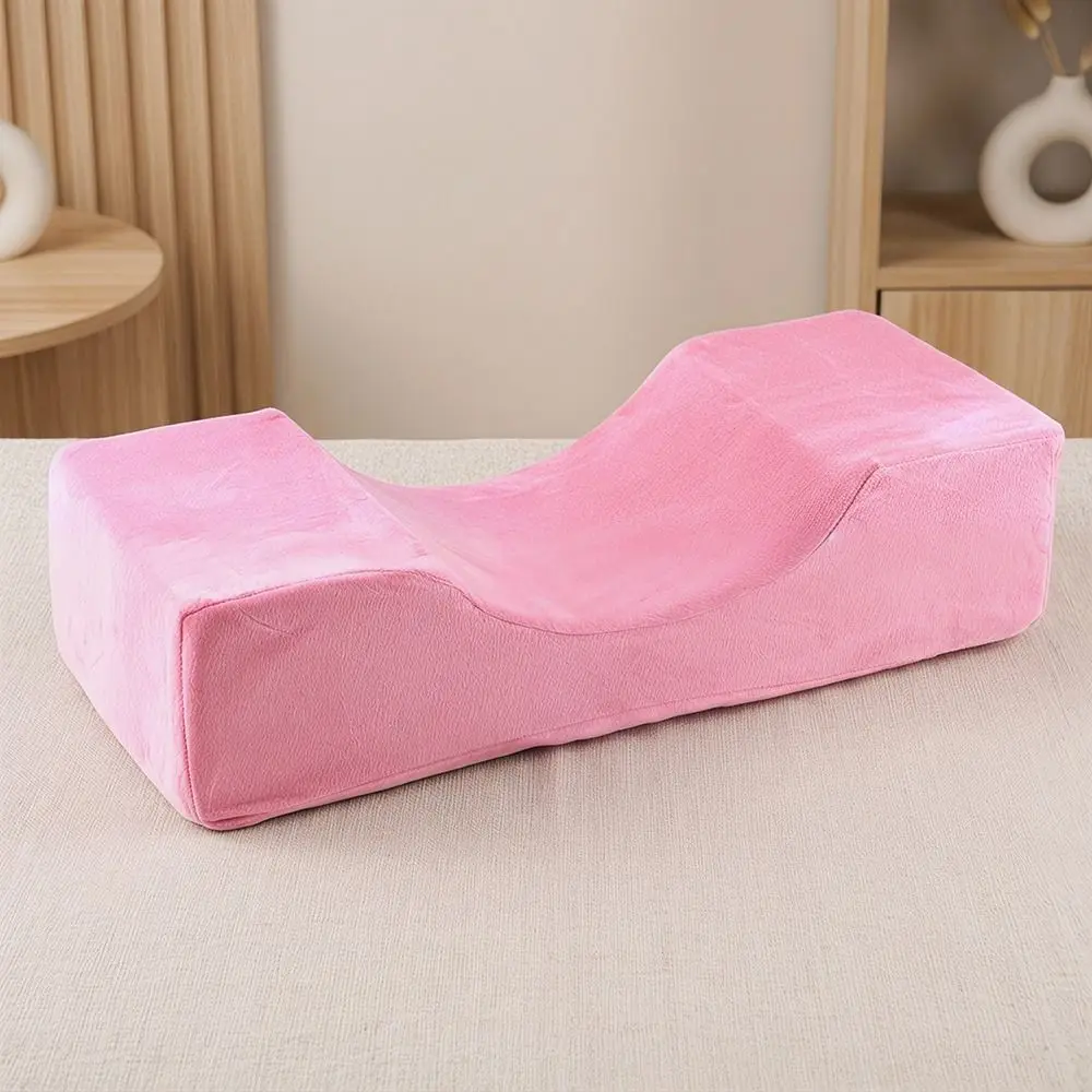 Comfortable Foam Eyelash Extension Pillow U Shaped Neck Support Velvet Lash Pillow Lash Extension Pillow With Pocket Soft Pillow