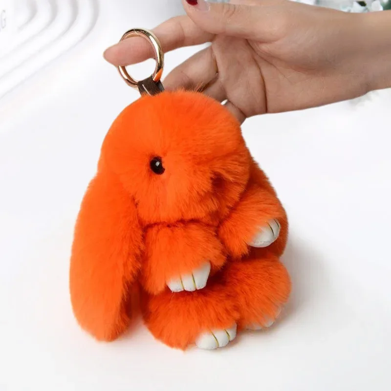 Брелок с мультяшным кроликом, кулон, плюшевая кукла, брелок для ключей, сумка, креативная кукла, подарок, кулон, оптовая продажа