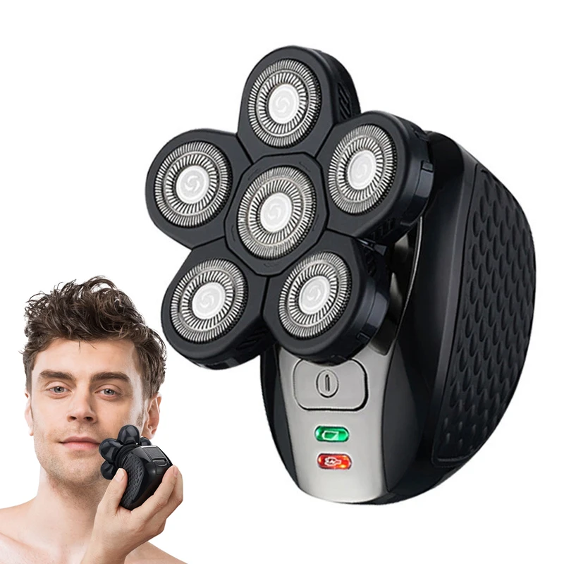 Electric hair clipper and shaver, men's cordless charging rotary blade shaver
