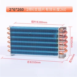 Copper Tube Heat Exchanger For Physical Cooling Condenser Coil Refrigerator Aluminum Fin Heat Exchanger Small Without Shell