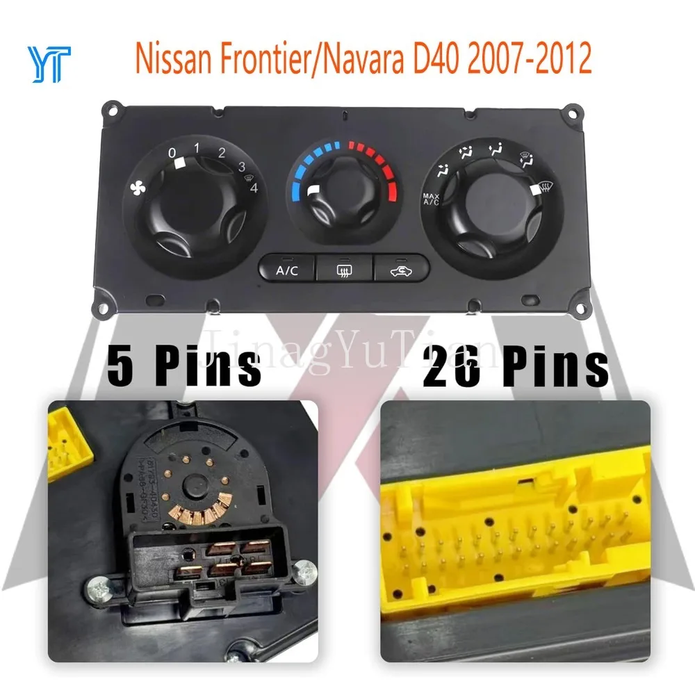 Interruptor de Control de Climatización para Nissan Frontier/Navara D40 2007 2018 2019 2010 2011 2012, Accesorios para Auto