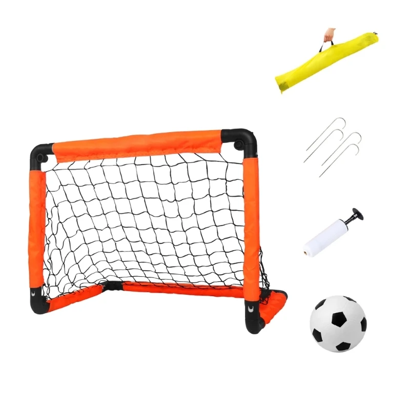 Foldable Football Goals Mini Soccer Ball Net Portable Soccer Goal Practice Soccer Net Football Outdoor Training Net