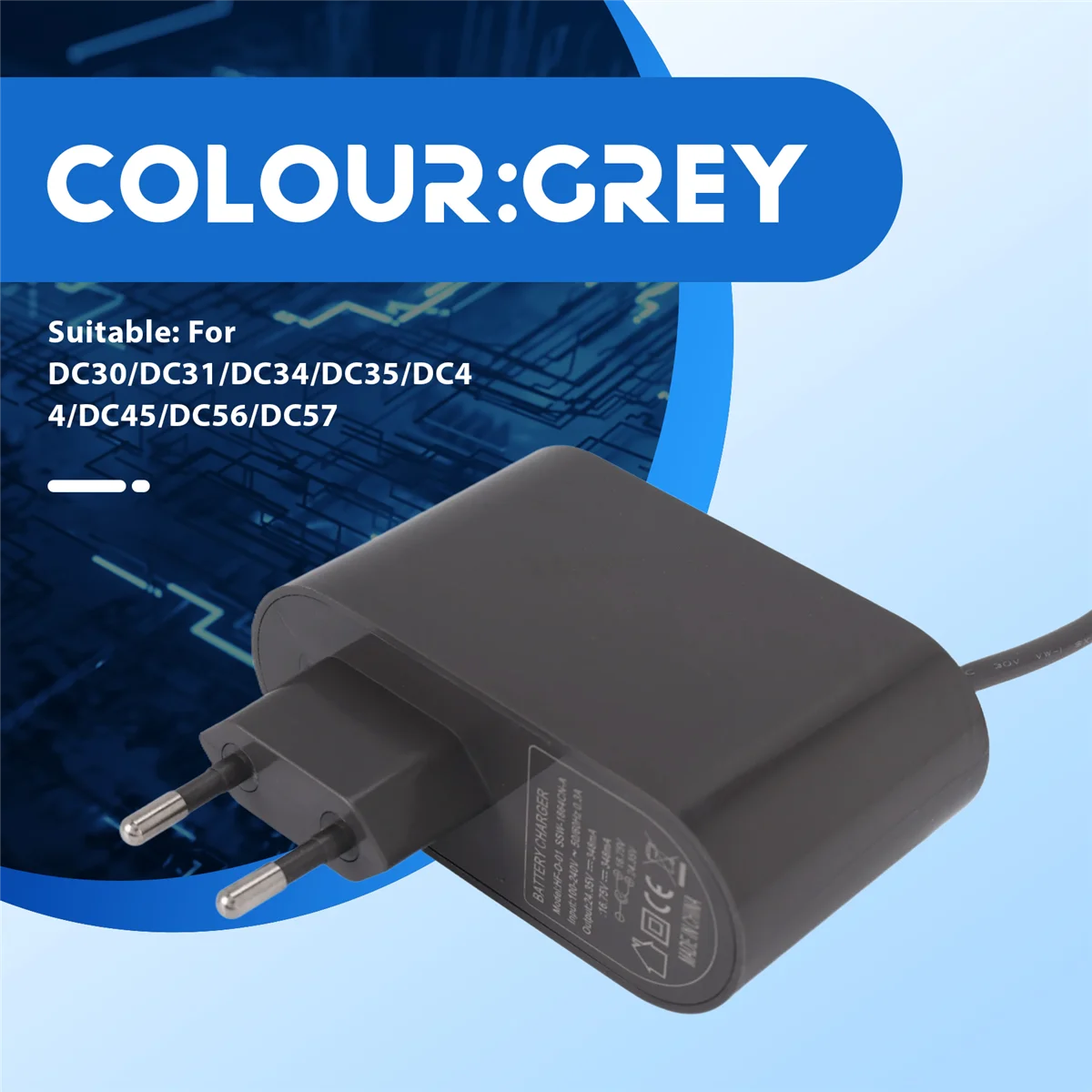 Cargador adaptador de corriente para Dyson DC30 DC31 DC34 DC35 DC44 DC45 DC56 DC57 piezas de Robot aspirador accesorios-enchufe de la UE