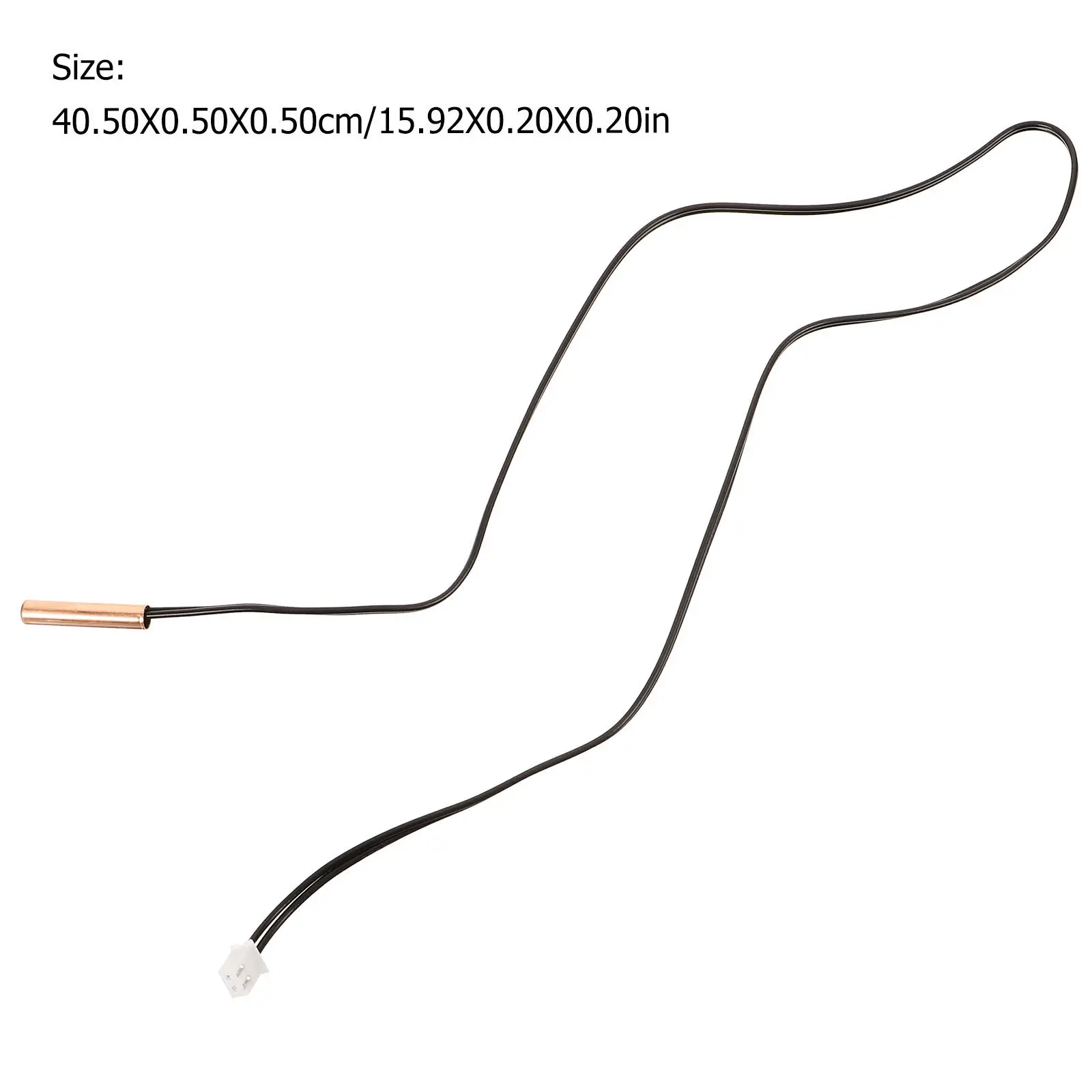 2Pcs Air Conditioner Temperature Sensor Reliable 10K Copper Head Probe 39Cm for Ac Repairing Supply Hvac Temperature Monitoring